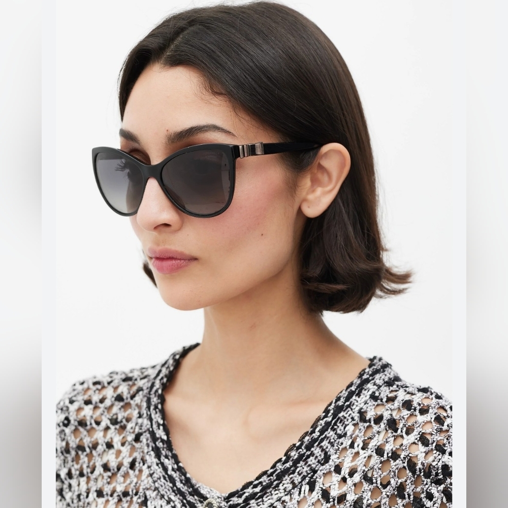 Chanel Black Butterfly Sunglasses